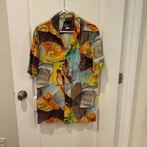 Retro Hawaiian Shirt -- Honolulu Harbour